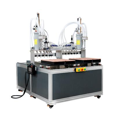 China Bulb Manufacturing Zhongshan DaShuo Double Station Led Panel Light Semi-automatic Gluing Dispensing Machine for sale