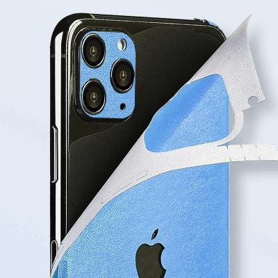 China best Anti-scratch JJT plotter cut blue leather back of phone skin film wrap for iPhone skin making machine for sale