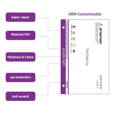 China Compression/Self-repair/Anti Imported--Lightweight Anti-Purple Anti-Stress Film Anti-Oil Screen Protector For iPhone 13 Mini Pro Max Self-Healing Film for sale