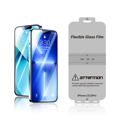 China Premium HD Free Space JJT Anti-fingerprint Screen Protector Film For iPhone 13 Screen UV Treatment Protector for sale