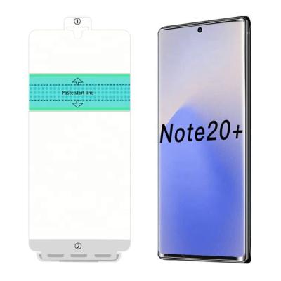 China Anti Scratch TPU Screen Protector For Samsumg Note 30 Ultrasonic Fingerprint Sensor Support Unlock for sale