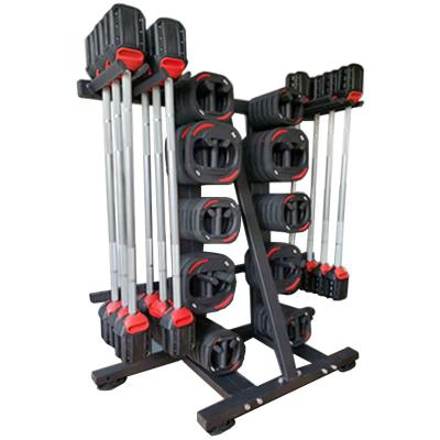 China Universal Fitness Equipment Gym Weightlifting Barbell Set Home Adjustable 20KG Dumbbell Barbell Bar for sale