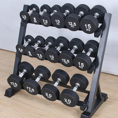 China High Quality Modern Wholesale Commercial Fitness Equipment Storage Rack 3 Layer Dumbbell Rack Dumbbell Storage Rack for sale