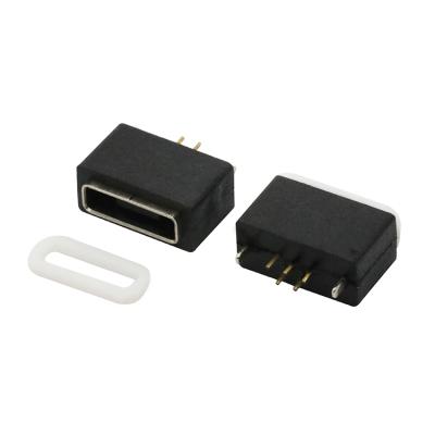 China USB 2.0 Waterproof Micro Plug Connector 180degree AB Vertical Type U01-BFXX5R-W006 for sale