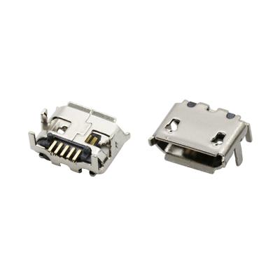 China 5 Pin USB 2.0 Micro B Connector Mobile Phone Micro Female Mobile Phone USB Charging Left U01-BFXX5R-301-V2 Female Jack for sale