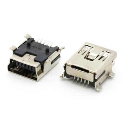 China Outdoor PCB Mount 5 Pin Mini USB Type B Female Connector For PCB for sale