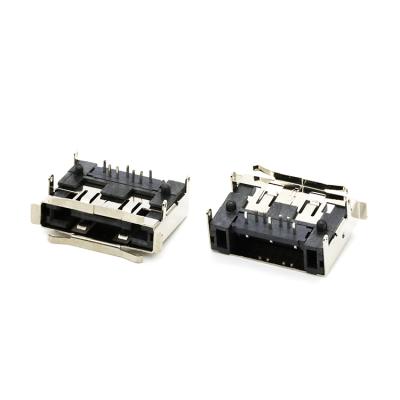 China PCB Bottom Mount SATA 7P Male Connector Standard External SATA Connector 7 Position Right Angle for sale