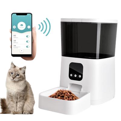 China Tuya Cat Dog Bowl Wifi Video Remote Control Auto Phone Enabled Smart Robot Pet Auto Driver for sale