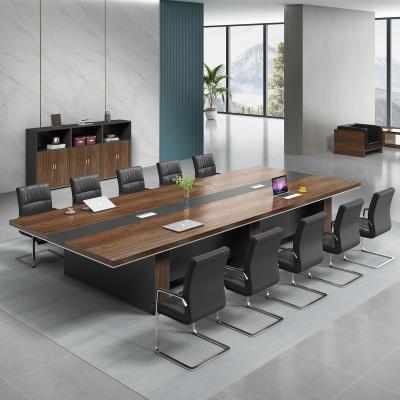 China Modern Convertible Office Oak Conference Table Meeting Table And Chairs 10 Seater Top CHRISTMAS Customized Wood Style Packing Furniture Panel for sale