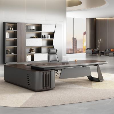 China Modern Wooden Chair Executive Desk Table Desk Popular Office Elegant Design And Stable Premium Office Furniture Manufacturers OEM Premium Manager for sale