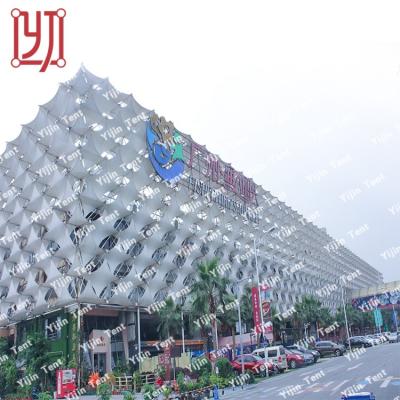 China Modern tensile fabric pvdf etfe facade membrane structure building for sale