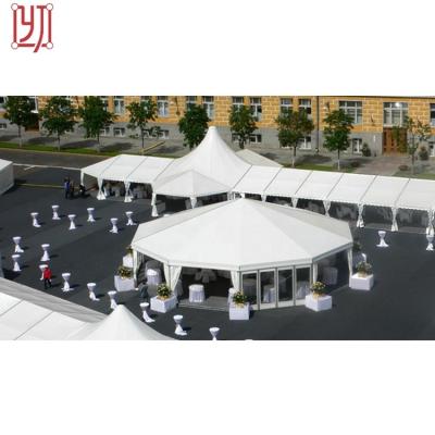 China Wedding Peak Aluminum Frame Event Wedding Party Tent With Sidewall for sale