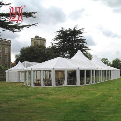 China Mixed 20x20 Wedding Marquee High Peak Aluminum Tent For Wedding Event for sale