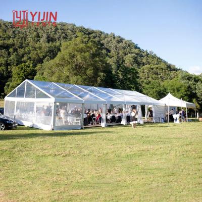 China Wedding Hot Sale 20x30 Clear Roof Party Wedding Tent Event Marquee Tent, 20m*30m Transparent Roof Wedding Tent 500 Seater for sale