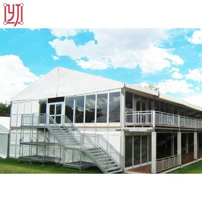 China Wedding Two Tier Double Deck Cube Structure Tent For Party for sale