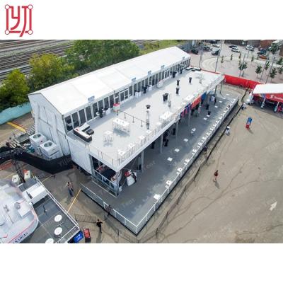 China Wedding Aluminum Frame 10-40m Double Deck Two Story Tent For Event for sale