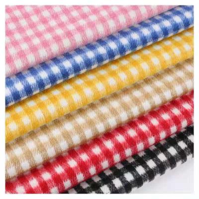 China Wrinkle Resistant Fashion Fabric Clothing Fabric Winter Tweed Harris Tweed Woolen Plaid for sale