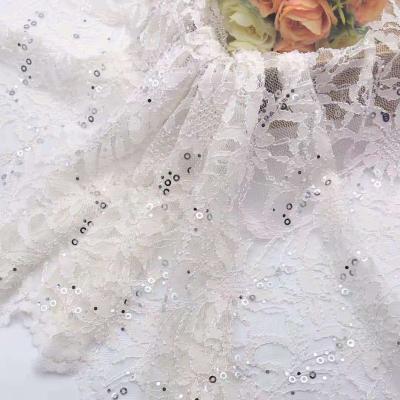 China Breathable Fashion Dress Lace Sequin Embroidery High End Fabric for sale