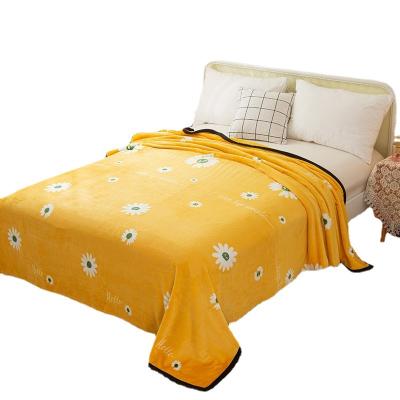 China New Folded Thickened Super Soft Flannel Coral Blanket Blanket Home Rise Super Soft Blanket for sale