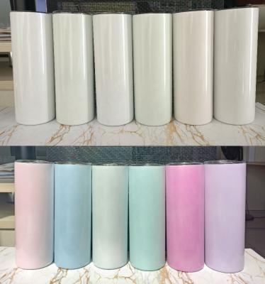 China New Sublimation Viable Blank UV Color Shift Color Change 20oz Lean Straight Rocker Arm For Heat Transfer for sale