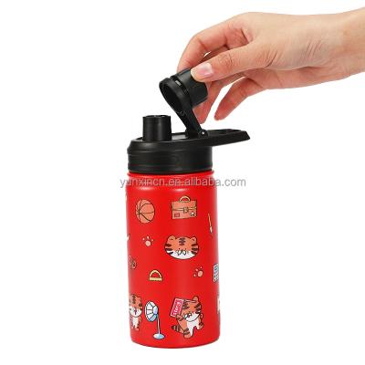 China Viable Wholesale Bulk Custom Stainless Steel Insulated New Double Wall Portable Kids School Sports Water Bottles With Logo for sale