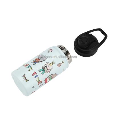 China Durable Portable Travel Double Wall Stainless Steel Girls Vacuum Cheap Flask Sport Metal Water Bottle With Custom Logo for sale