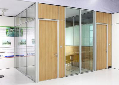 China Demountable Prefabricated Aluminum Glass Partition Wall Panel Inner Steel Structure for sale