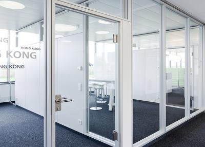 Κίνα 90mm Aluminum frame series single double glass partition wall strong skeel προς πώληση