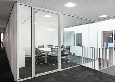 중국 indoor partition wall double glass frameless full view soundproof 48db easy installation fast delivery 판매용