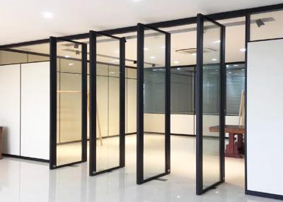 China Office Demountable Glass Partitions Sytem With Pivot Frameless Glass Swing Door for sale