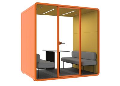 China Model L Office Pods Large Soundproof Booth Seamless Meetings And Seamless Creativity zu verkaufen