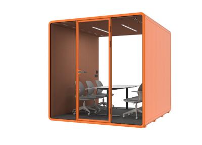 China Group Discussion Pods Privacy Silent Booth Fashionable European Style Office Pods For Meeting for sale