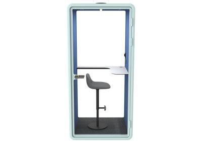 China Sound Insulation Elegant Working Pods Round Angle High Quality Laminated Glass Phone Booth For Study for sale