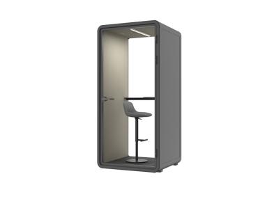 China Indoor Acoustic Office Pods Removable Soundproof Single Phone Booth for sale