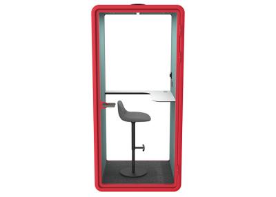 China Clear glass 10mm laminated glass indoor acoustic booth silent cabin phone booth for single person for sale