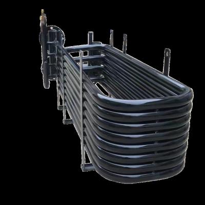 China Hotels Factory Make 3-35kw Customized Tube HVAC Equipment Low Work Temperate Heat Pump Hotel Use Titanium Coaxial Coil Heat Exchanger for sale