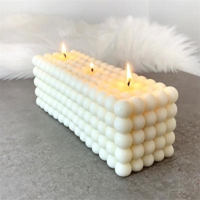 China Luxury Romantic Home Decor Cute Cube Bubble 3d Apartment Scented Magic Ball Candle Candle Colorful Soy Wax Scented Candle for sale