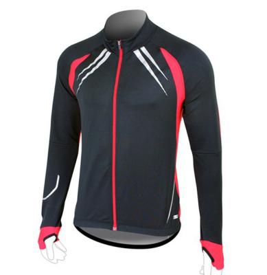 China Factory Direct Sales Breathable Knitted Quick Dry Breathable Cycling Jersey Long Sleeve For Adult for sale