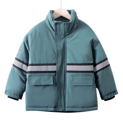 China Custom Logo Children Wear Reflective Breathable Cotton Padded Clothing Big Boys Coat Boy's Coats Kids Clothing for sale