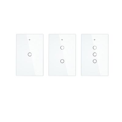 China Home US Google Smart Home Wifi Wall Electric Smart Lamp Switch Alexa Wireless On Off Touch Residential/Multi-Purpose Standard Switch for sale