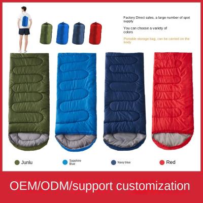 China Factory Type Emergency Sleeping Bag Autumn Adult Unisex Thickened Warm Envelope Spring Outdoor Portable Camping for sale