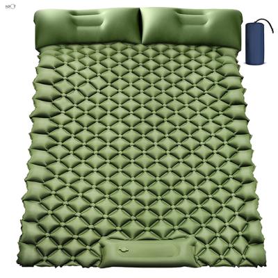 China Portable Ultralight Inflatable Camping Sleep Pad With Air Mattress For Outdoor Picnics And Travel for sale