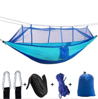 China Body Building Anti-Mosquito Hammock Automatic Quick-Open Parachute Hammock With Mosquito Net Hammock for sale