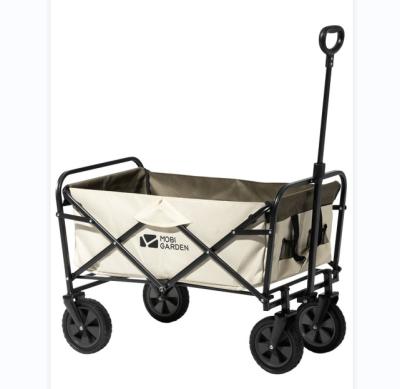 China Wholesale Light Weight Folding Wagon Beach Camping Easy-Carry Outdoor Portable Cart With Wide Wheel for sale