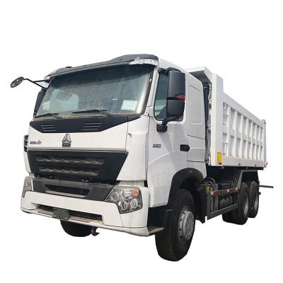 China Carbon Steel Reinforce Type Manganese Steel 10 Color HOWO A7 Wheels 20m3 Super Dump Truck White for sale