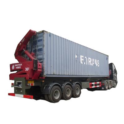 China Truck Trailer 36 Ton Lifter Capacity Container Side Loader 20ft 40ft Trailer For Sale for sale