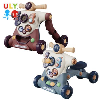 China Made of Quality Plastic Size 3 in 1 Baby Walkers Baby Walkers Multifunctional Plastic Trolley Scooter Musical Baby Walker for sale