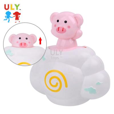 China Made of 2021 baby plastic pig toy safety bath tub toys clond animal bath plays pool water game for sale