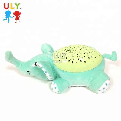 China Durable Wholesale Projection Toys Musical Light Animal Education Toy Baby Soother Elepant Plush Infant Toy for sale