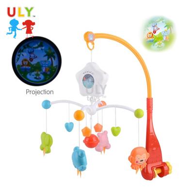 China ABS Material Educational Toy Bebe Hanging Toy Rotate Cartoon Infant Crib Musical Baby Mobile Bed Bell Hutch Animals Use Environmentally Friendly for sale